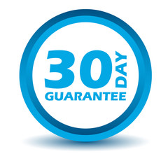 Blue guarantee icon