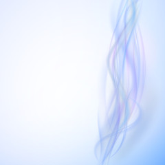 Abstract blue wave background, light vector design