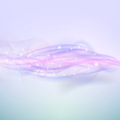 Abstract blue wave background, light vector design