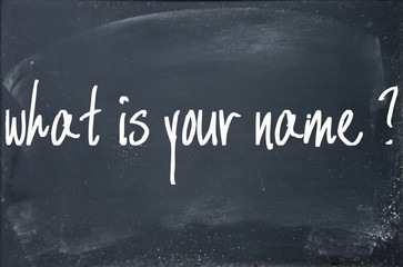 what is your name text write on paper