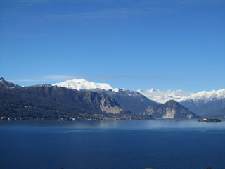 Winter - Panorama des Lago Maggiore - Italien