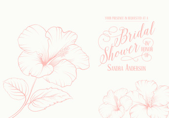Bridal shower invitation