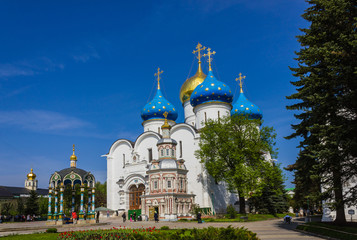 Fototapeta na wymiar Monastery in Sergiev Posad