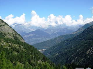 Fototapeta na wymiar Simplonpass in den Alpen - Schweiz