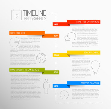 Infographic timeline report template