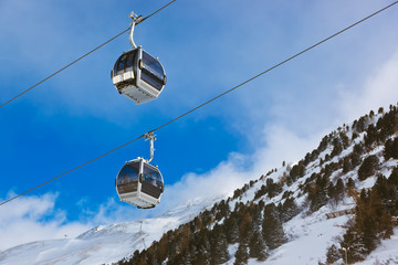 Mountain ski resort Obergurgl Austria