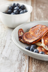 Blueberry pancakes