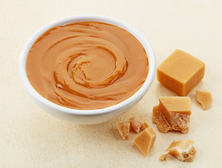 bowl of caramel