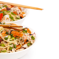 Noodles with seafood
