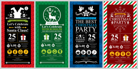 Christmas Party Invitation Card sets