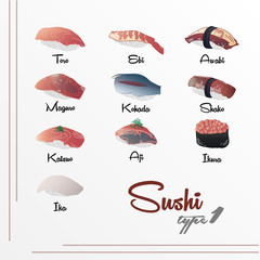 Sushi vector set number one