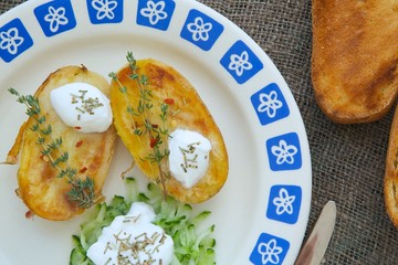 Low-calorie healthy lunch