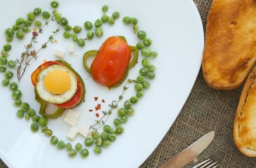 Low-calorie healthy lunch