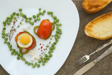 Low-calorie healthy lunch