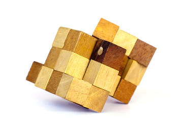 Scrambled Rubik's cube - Stock Image