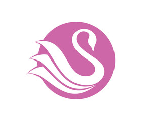Fototapeta premium Swan Logo Image