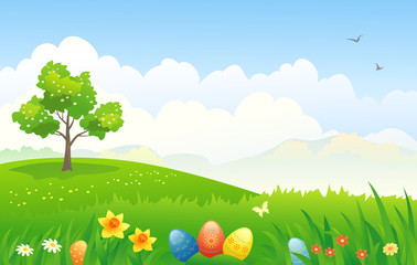 Easter landscape