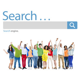 Obraz premium Search Browse Find Internet Search Engine Concept