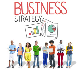 Fototapeta premium Business Strategy Marketing Planning Corporate Concept