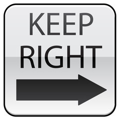 Keep Right traffic symbol image