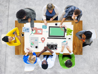Technology Media Social Network Connection Concept
