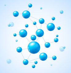 Vector illustration molecule
