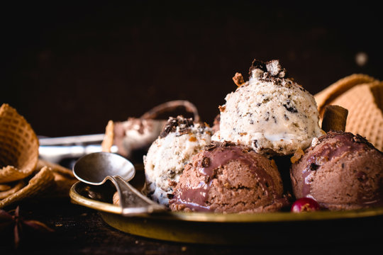 Sweet homemade ice cream