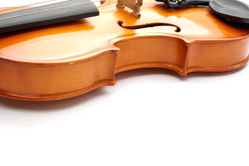 Obraz premium violin on white background