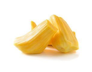 Jack fruits on white background