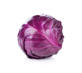 Obraz premium red cabbage isolated on white