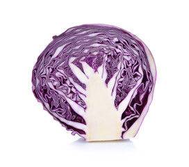 Fototapeta premium red cabbage isolated on white