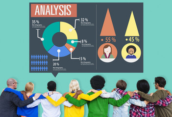 Analysis Analytic Marketing Sharing Graph Diagram Concept