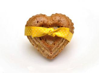 Beautiful delicious cookies in the shape of heart
