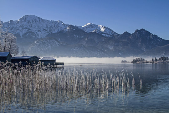 Ein Wintermorgen am Kochelsee