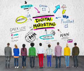 Digital Online Marketing Brand Strategy Media Concept