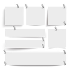 White Frame Banners Thumbtacks