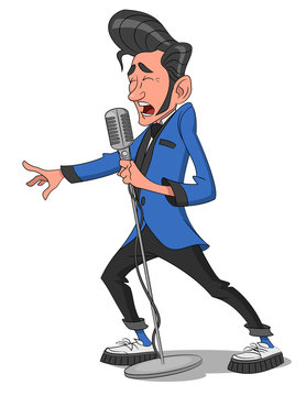 Man with microphone.