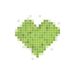 Vector Heart Pixel Icon