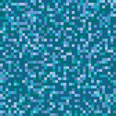 A blue retro pixel art vector background