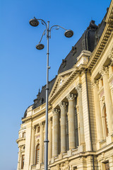 Fototapeta na wymiar Historical building in Bucharest Romania