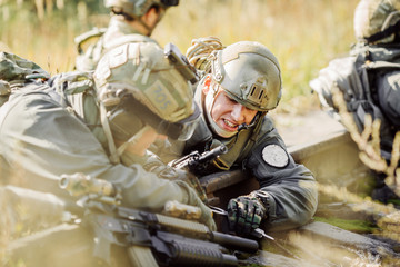 soldiers set mine on the railway