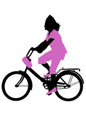 Fototapeta premium Womens cyclist