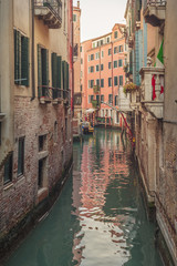 Fototapeta na wymiar Unknown places and canals in Venice