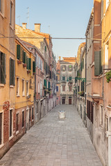 Fototapeta na wymiar Venetian streets to pedestrians