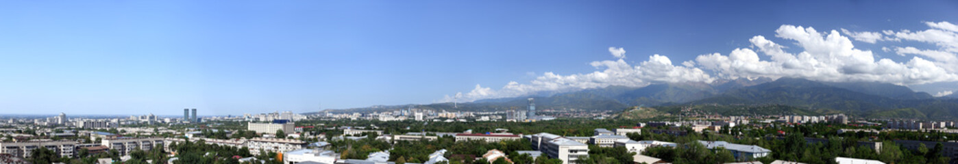 Fototapeta na wymiar Almaty city panorama
