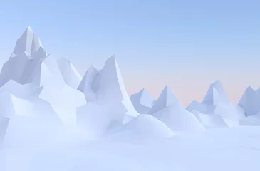  3d lowpoly abstract landscape © Onypix