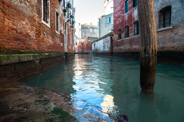 Classical picture of the venetian canals