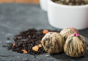 Aromatic flower green  chinese and black tea