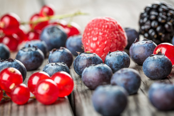 Blueberries background