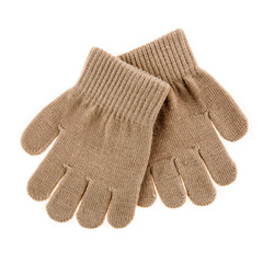 knitted woolen baby gloves